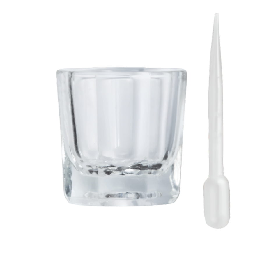 Glass Dappen Dish & Pipette for mixing Henna & Hybrid Tint