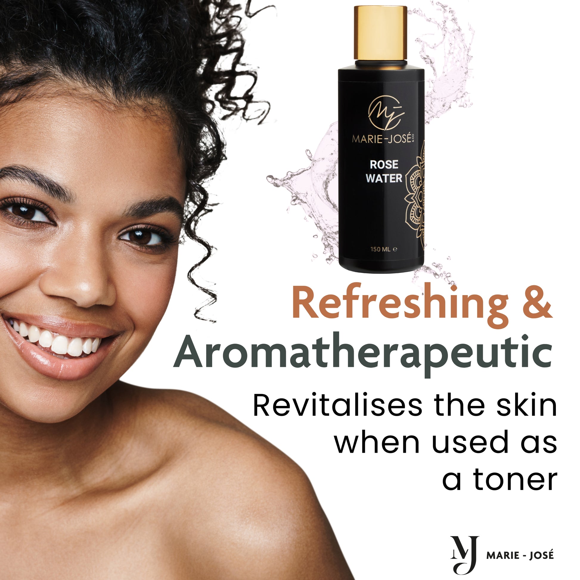 Rose Water for Henna Eyebrow Tint - Marie-José