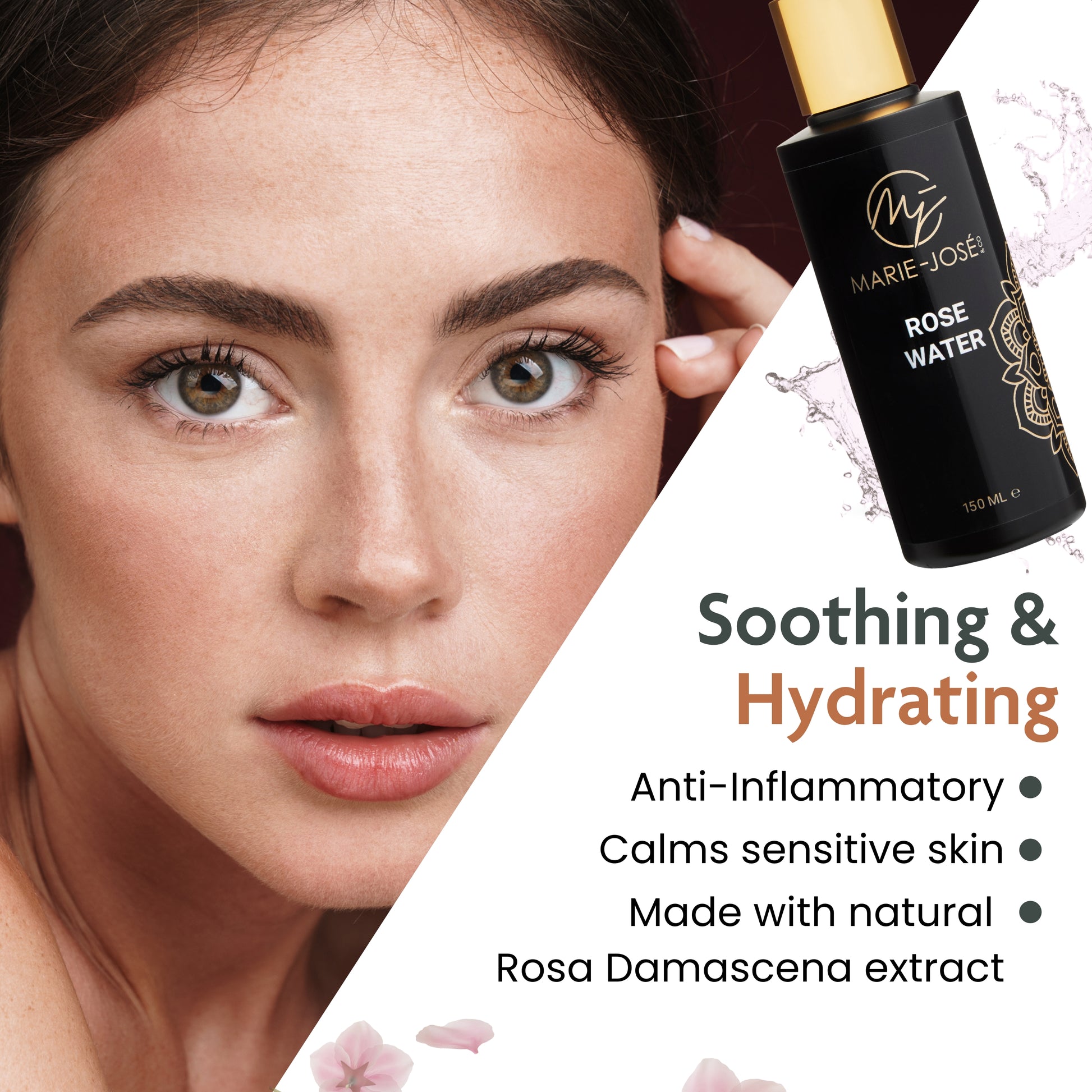 Rose Water for Henna Eyebrow Tint - Marie-José
