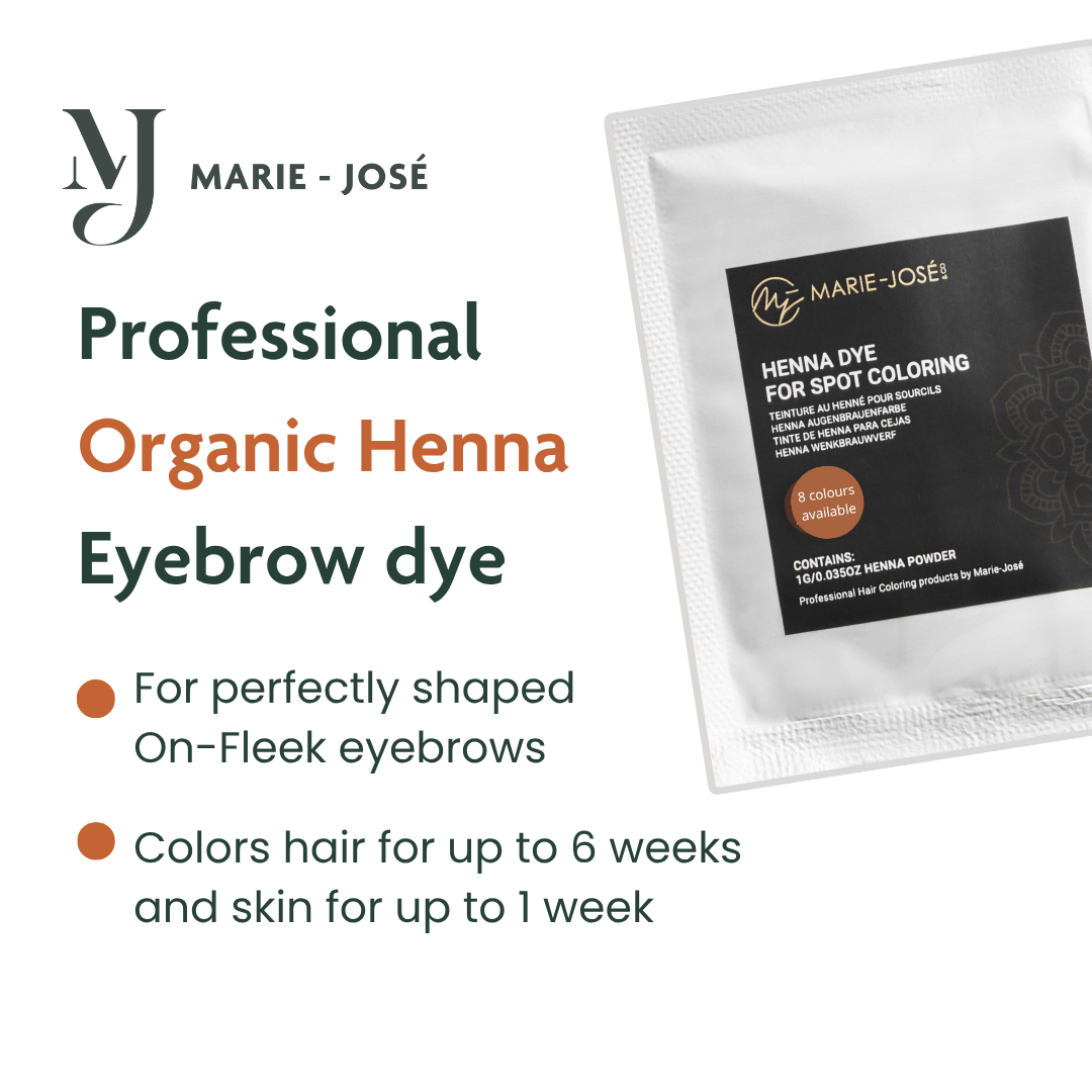 Henna Eyebrow Tint - 8 Colours - 1 Sachet - Marie-José