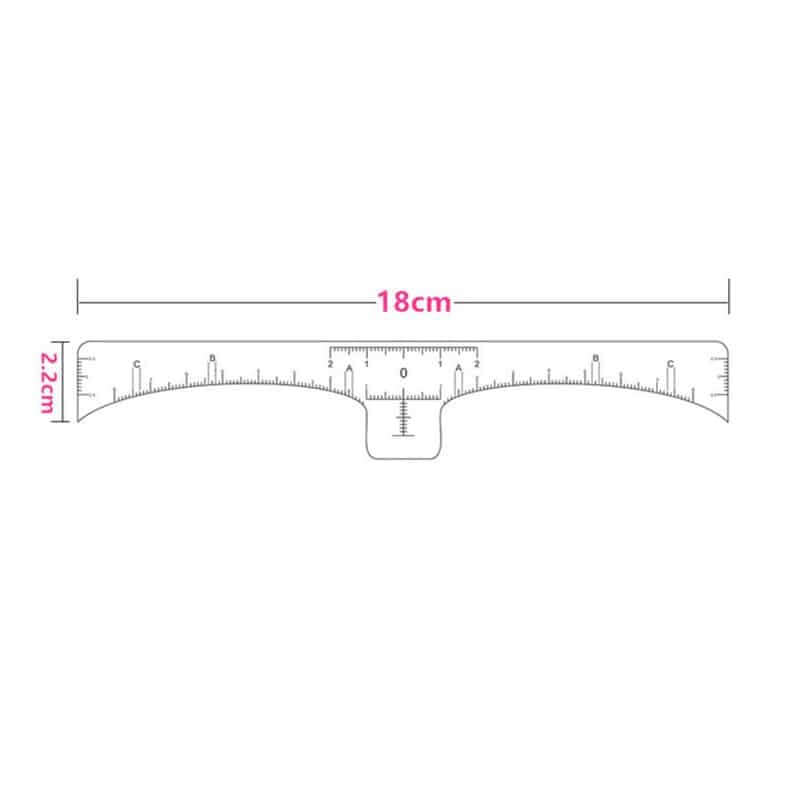 Eyebrow Ruler for Henna & Hybrid Brows (Pack of 50)