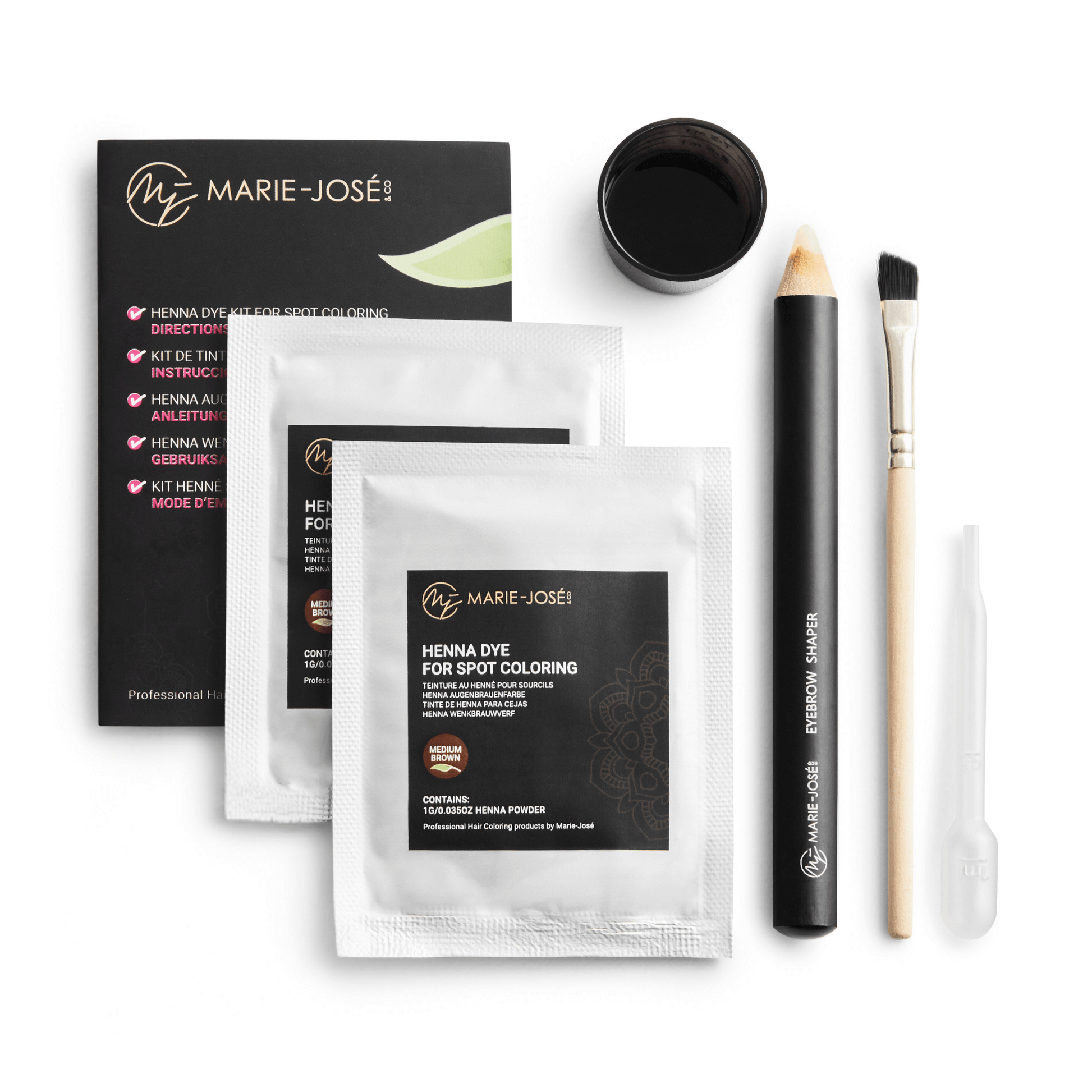 Henna Eyebrow Tint Kit - Marie-José