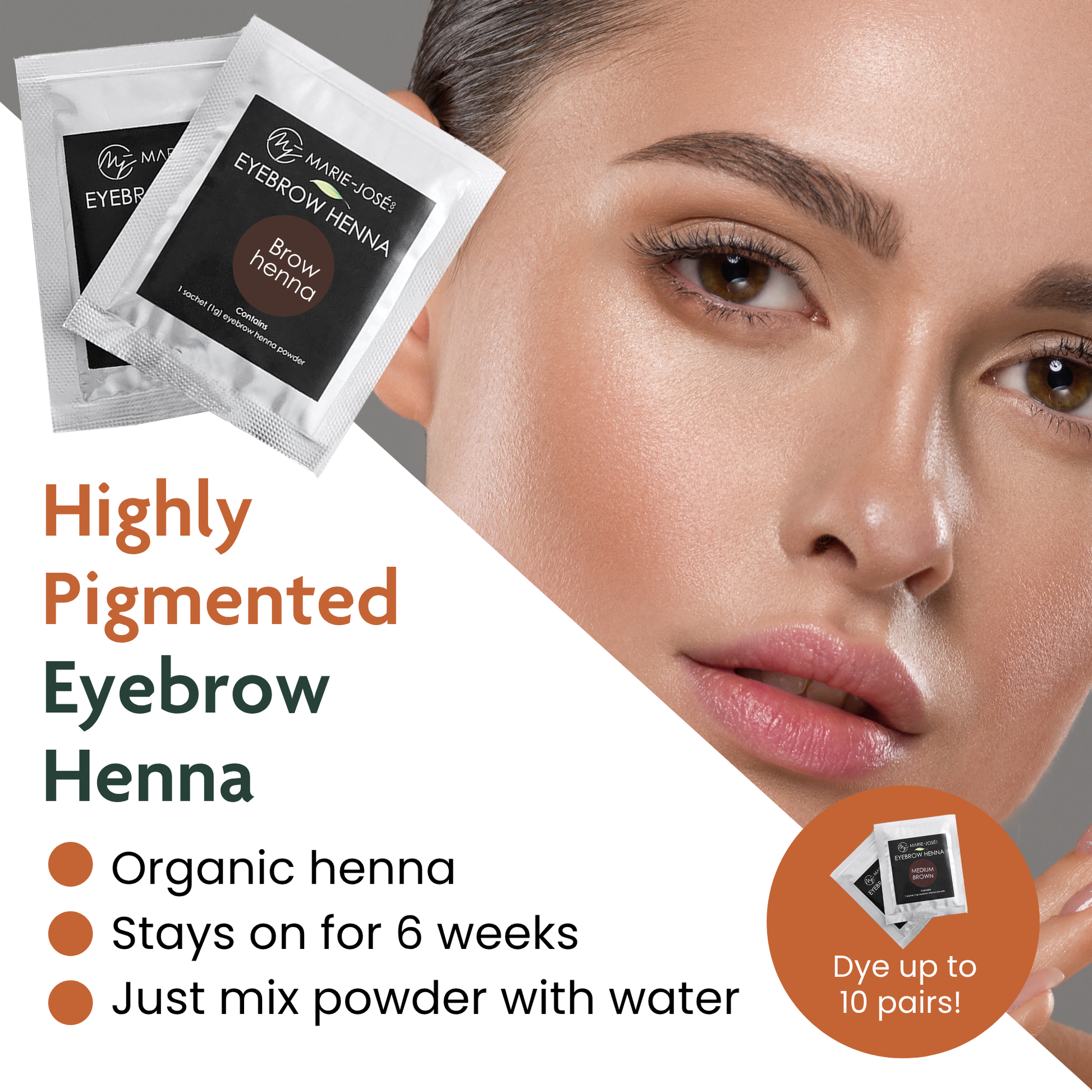 Henna Eyebrow Tint Kit - Marie-José