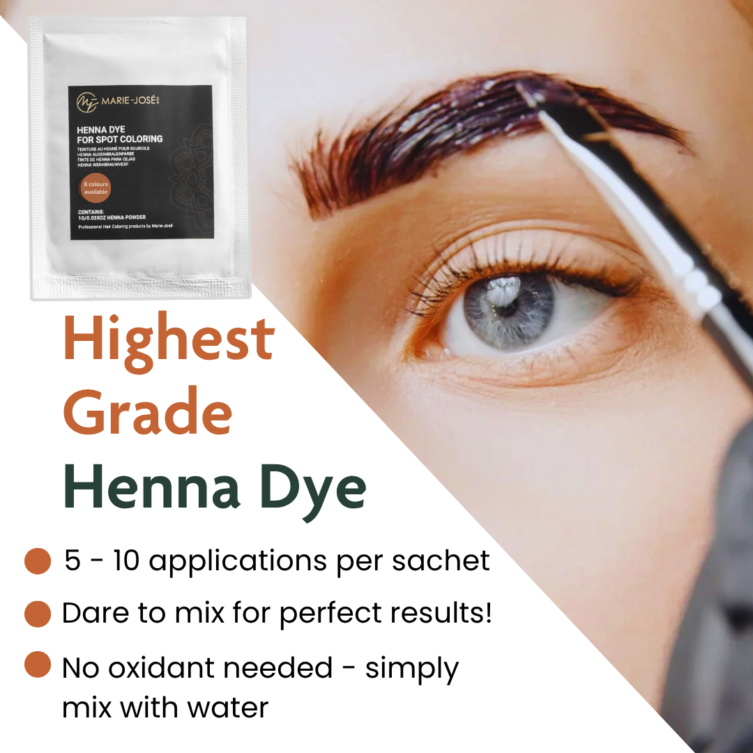 Henna Eyebrow Tint - 8 Colours - 1 Sachet - Marie-José