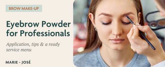 Eyebrow powder for pros: application, tips & service menu