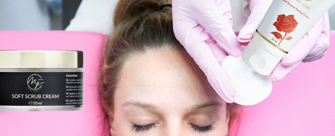 Scrub Cream versus Fruit acid Peeling comparison