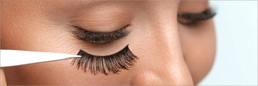 How to apply false eyelashes?