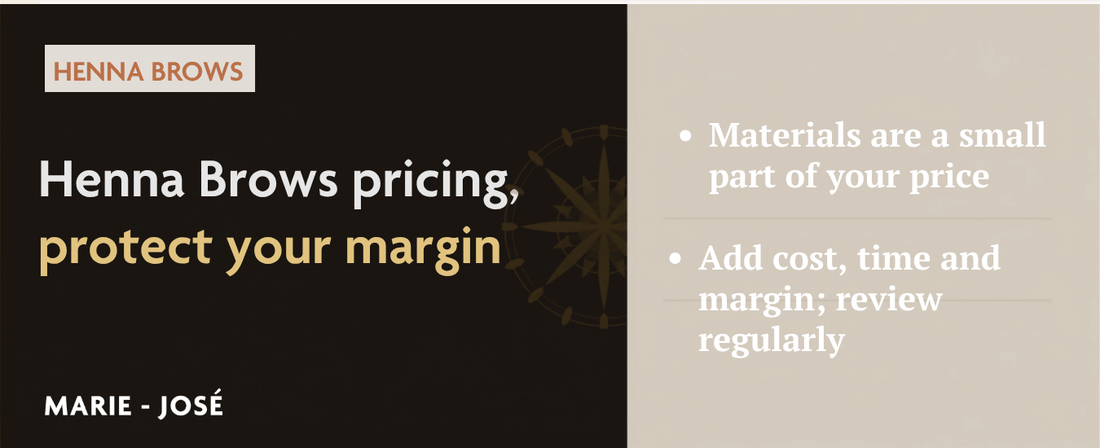 Henna Brow Pricing: How to Calculate Your Margin