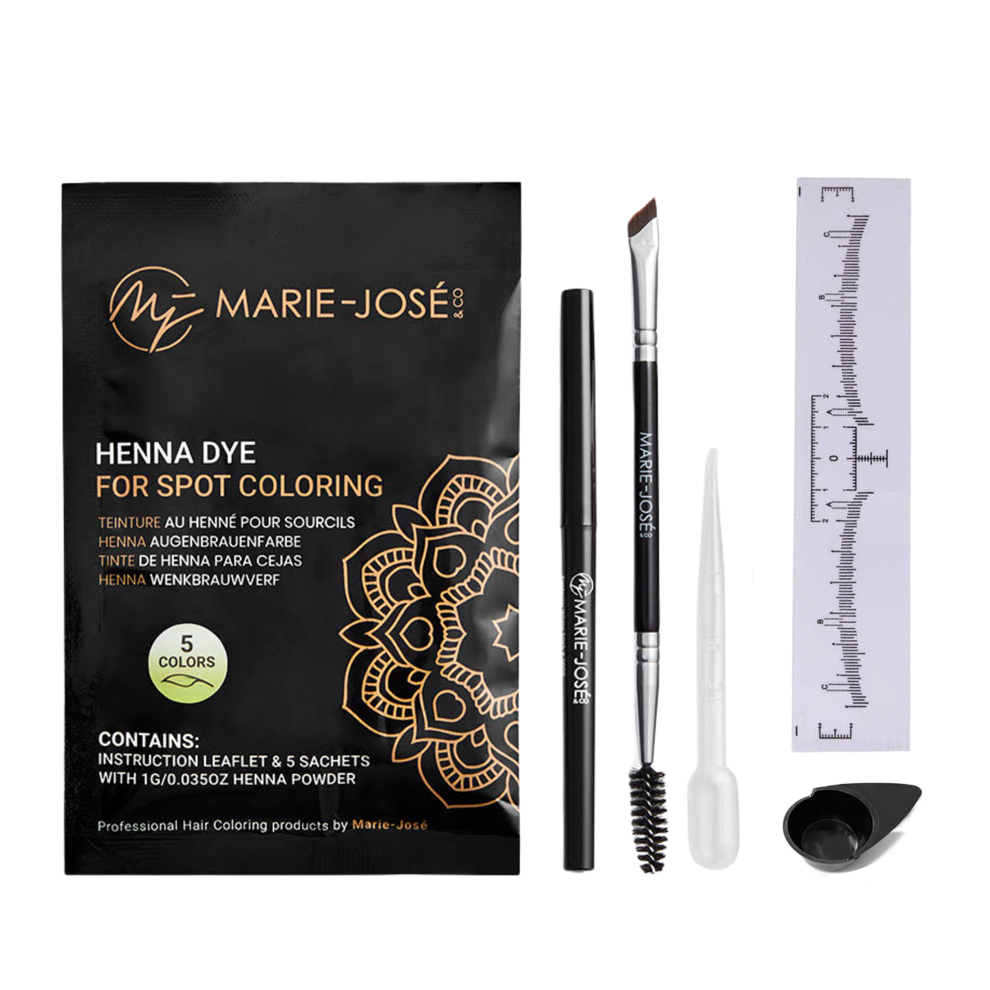 Henna Eyebrow Kit - Mini Starter Set for Professionals – Marie-José