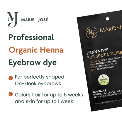 Professional Organic Henna Eyebrow Dye