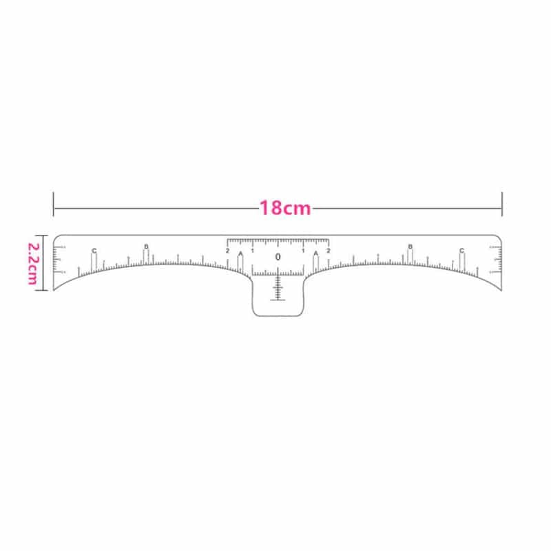 Règle à sourcils - 50 pièces