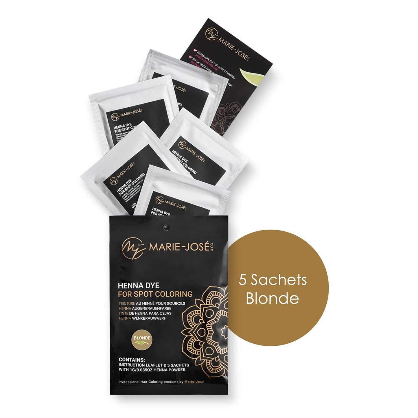 Teinture pour sourcils au henné  - 5 sachets