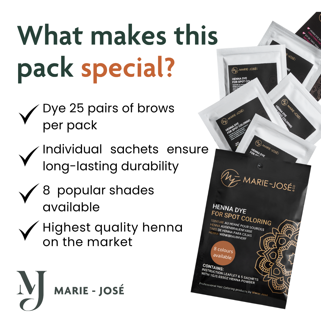 Marie-José Henna Eyebrow Tint - 5 sachets