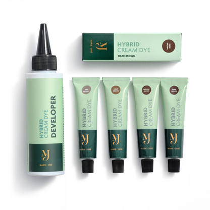 Hybride Wenkbrauwverf Set – 4 kleuren + Ontwikkelaar