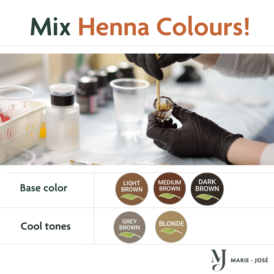 Mix Henna Colours for Perfect Henna Brows