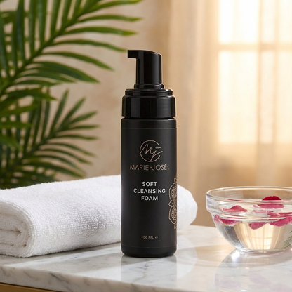 Espuma limpiadora suave para piel, cejas y pestañas