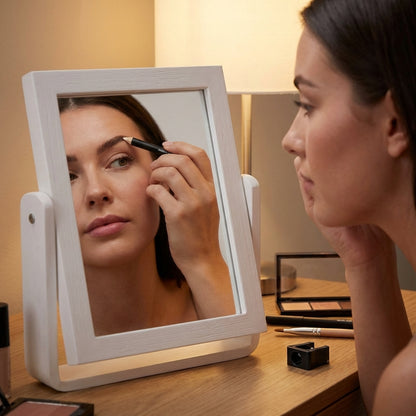 Woman using Marie-José Wax Pencil to model Eyebrows
