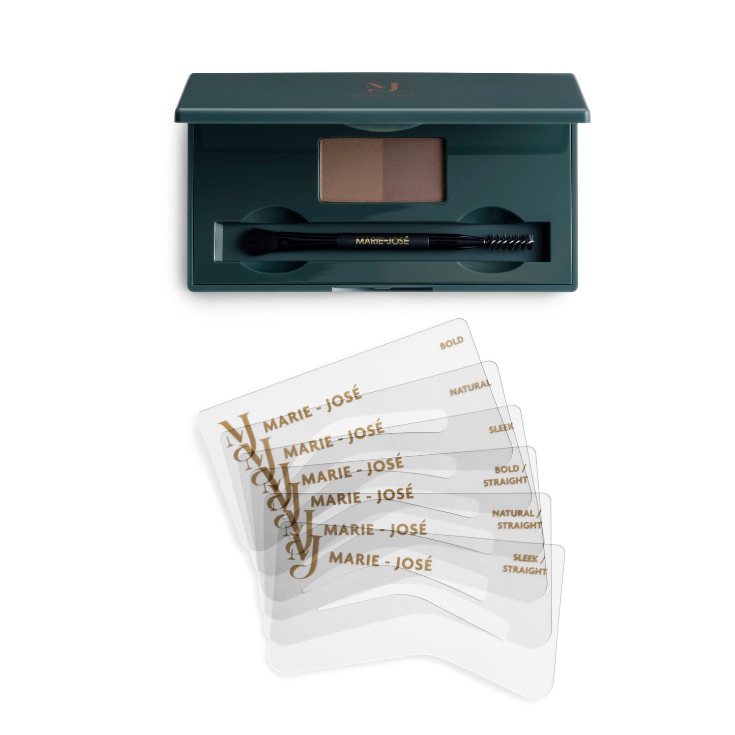 Duo Wenkbrauwpoeder Kit - Mediumbruin & Donkerbruin