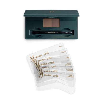 Duo Wenkbrauwpoeder Kit - Mediumbruin & Donkerbruin